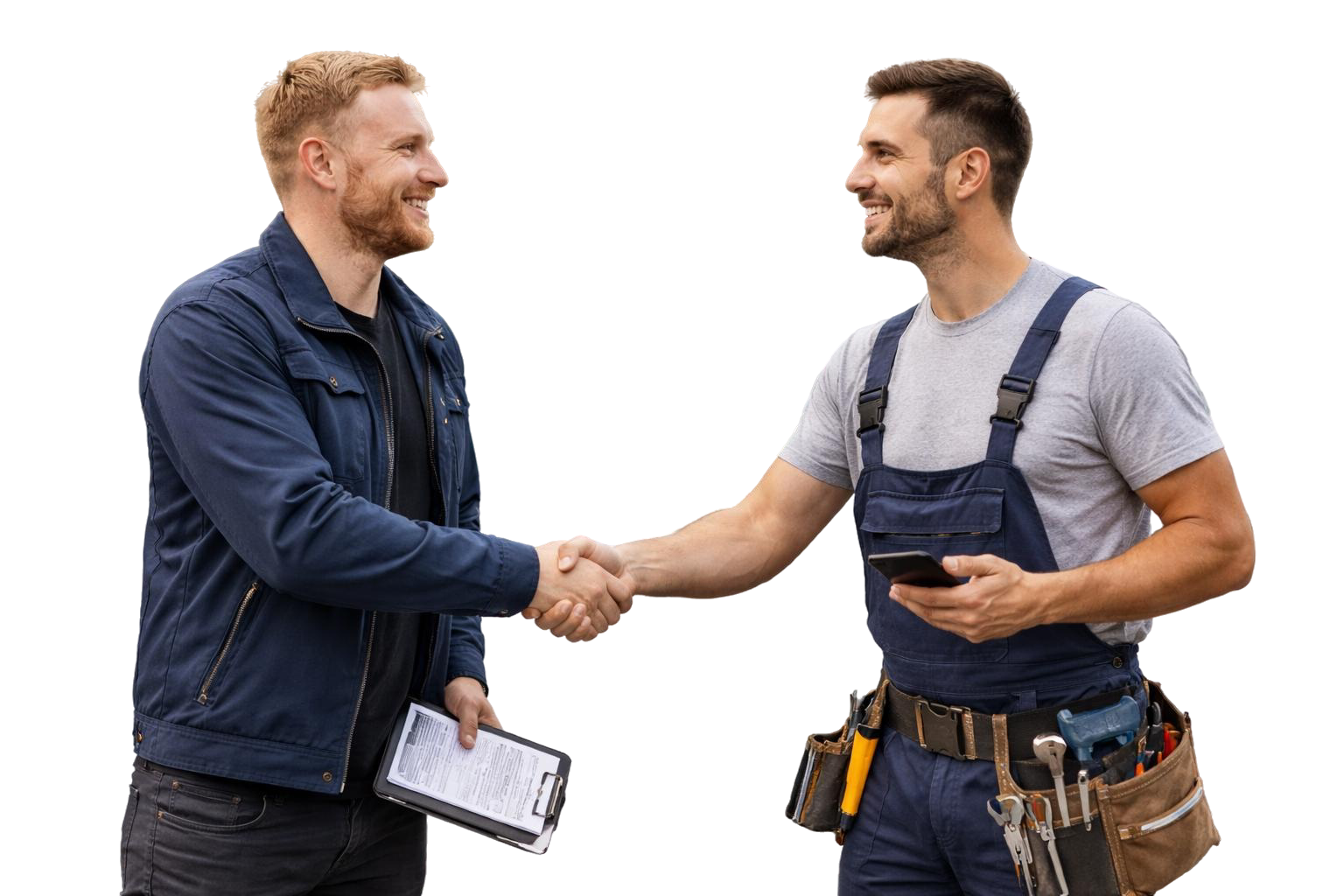 To fagpersoner som håndhilser – symboliserer samarbeid mellom bedrifter